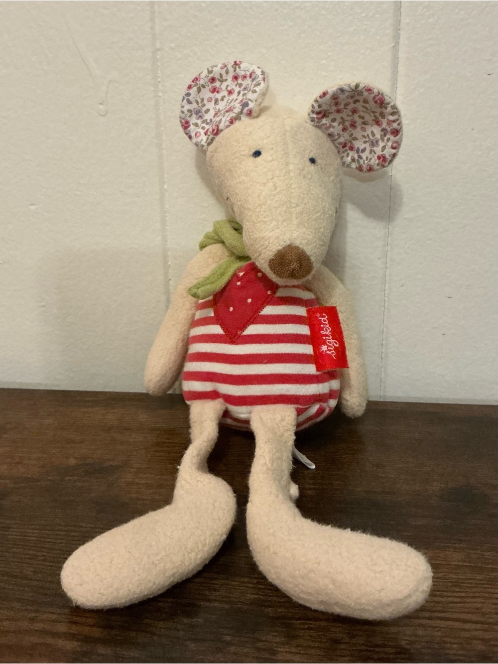 Rare Germany Out Of Stock Sigikid Organic Cotton/Wool Collection Mouse Plush Toy